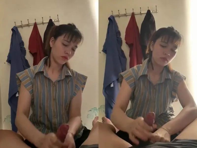 Anh trai đi vắng, ép vợ mới cưới của anh trai sục của quý xuất tinh