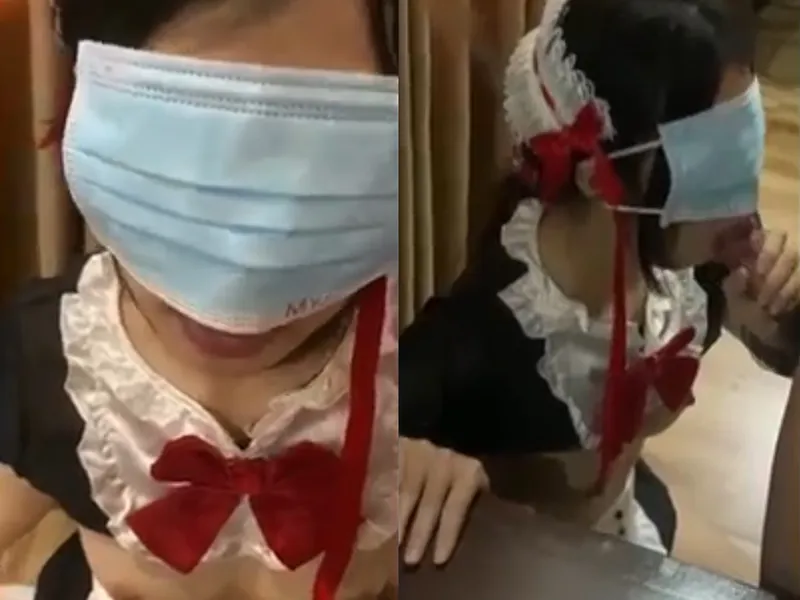 Cô bạn gái việt dâm cosplay nô lệ tình dục mút bú con cục thịt điêu luyện
